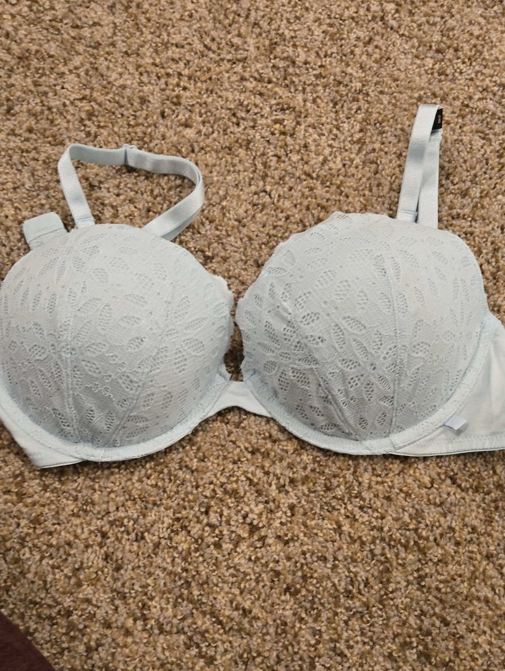 Victoria's Secret Light Blue Lace Push-Up Bra